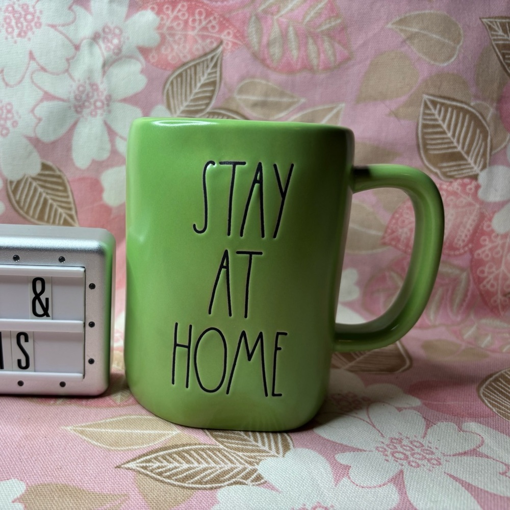 Rae Dunn Green Stay At Home Mug